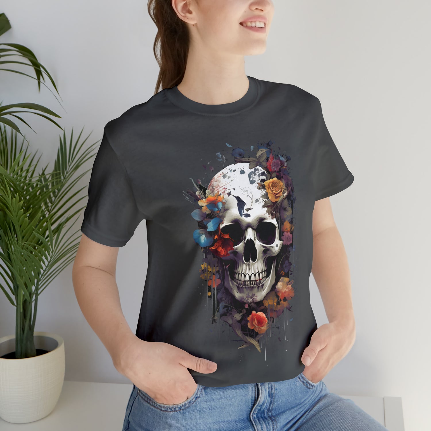 Floral Skull Tee